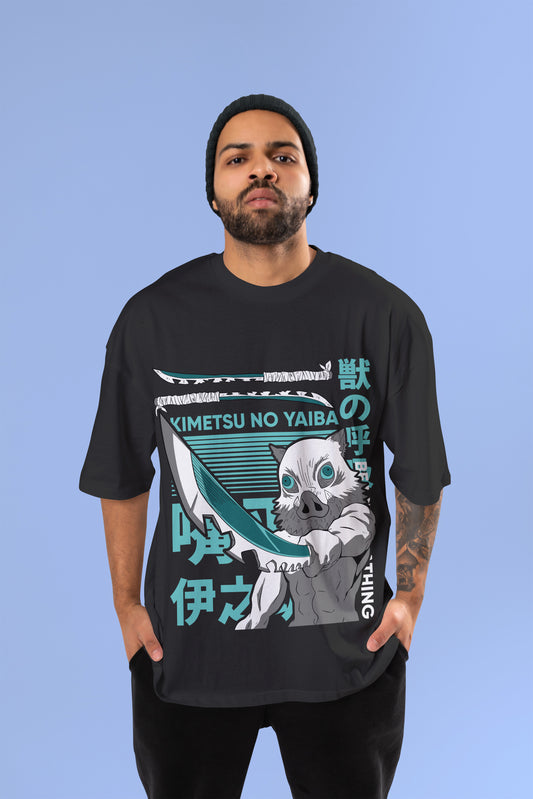 Demon Slayer - Inosuke’s Boar Head Oversized T-Shirt