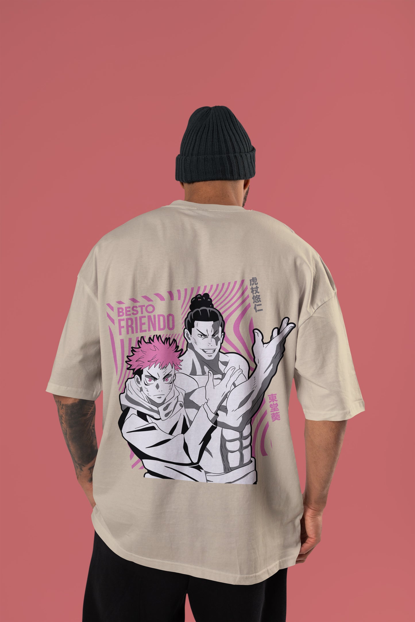 Besto Friendo - Itadori × Todo Oversized Tee | Jujutsu Kaisen Edition