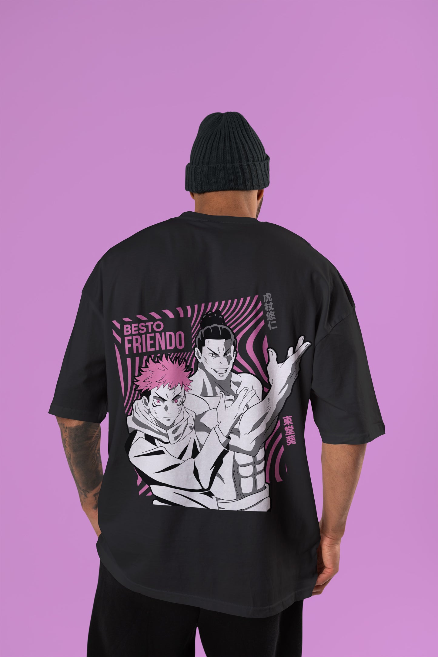 Besto Friendo - Itadori × Todo Oversized Tee | Jujutsu Kaisen Edition
