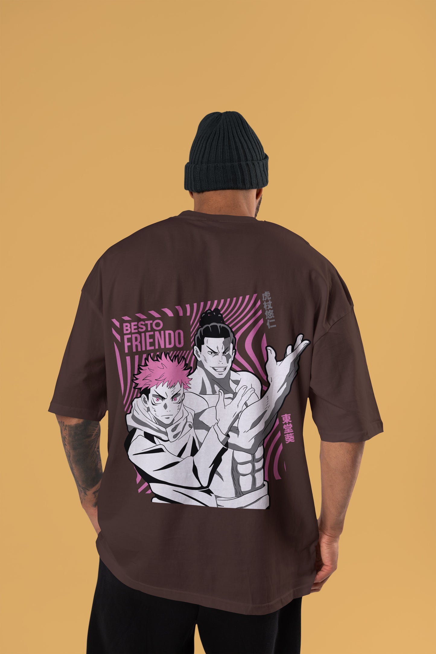Besto Friendo - Itadori × Todo Oversized Tee | Jujutsu Kaisen Edition
