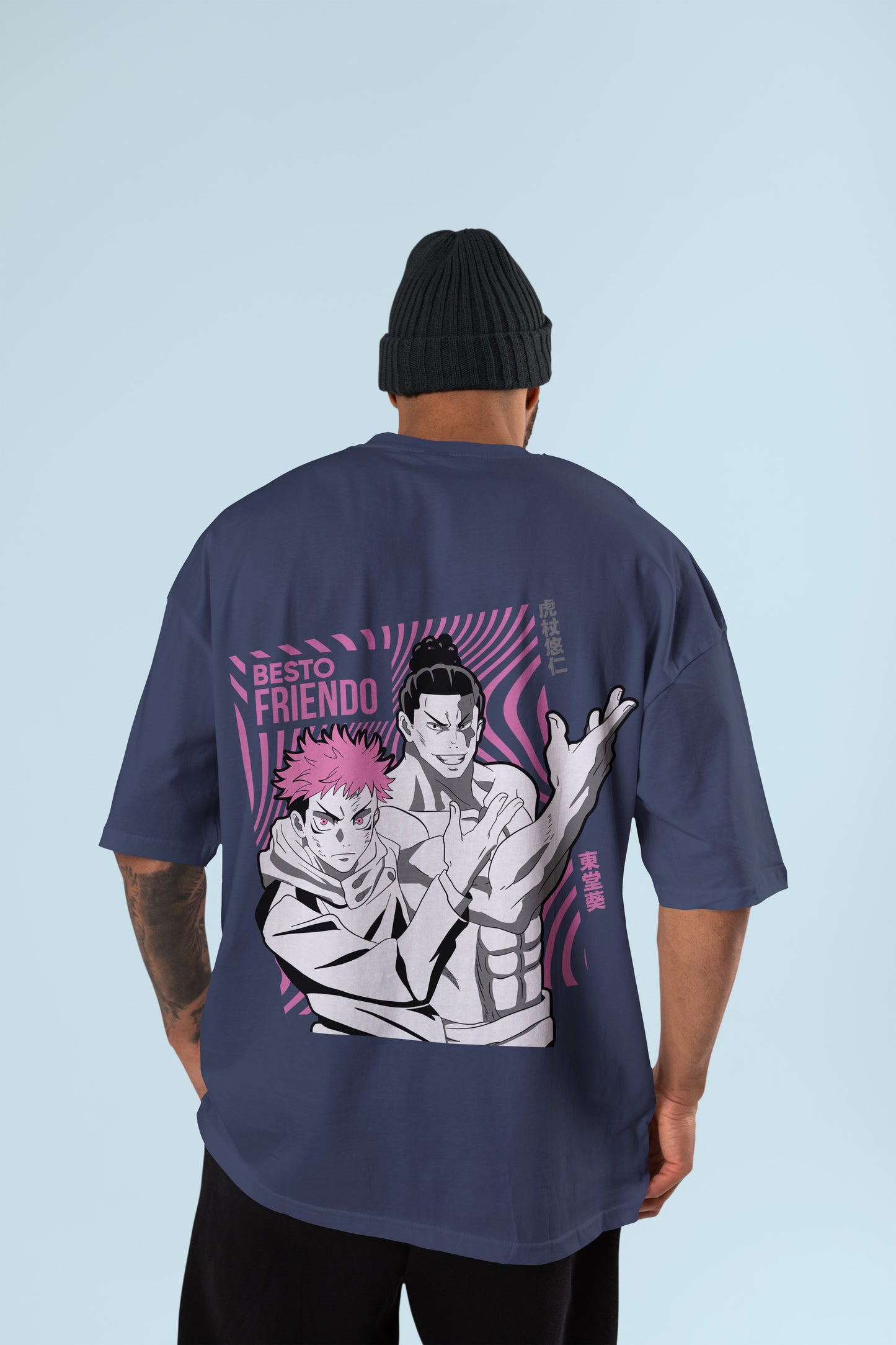 Besto Friendo - Itadori × Todo Oversized Tee | Jujutsu Kaisen Edition