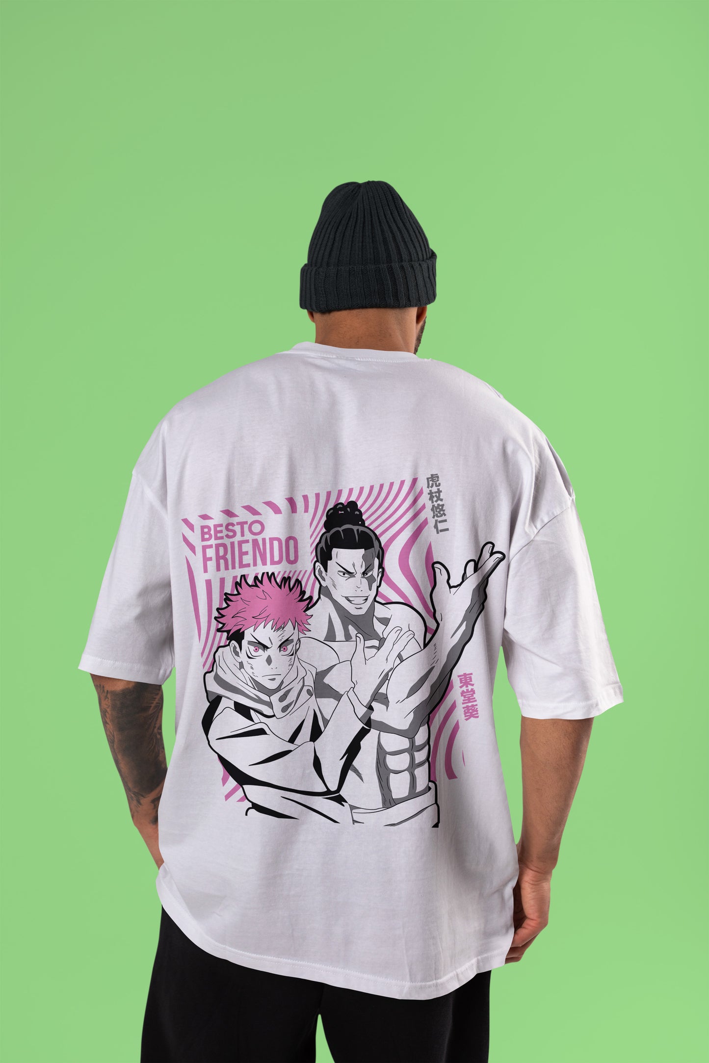 Besto Friendo - Itadori × Todo Oversized Tee | Jujutsu Kaisen Edition
