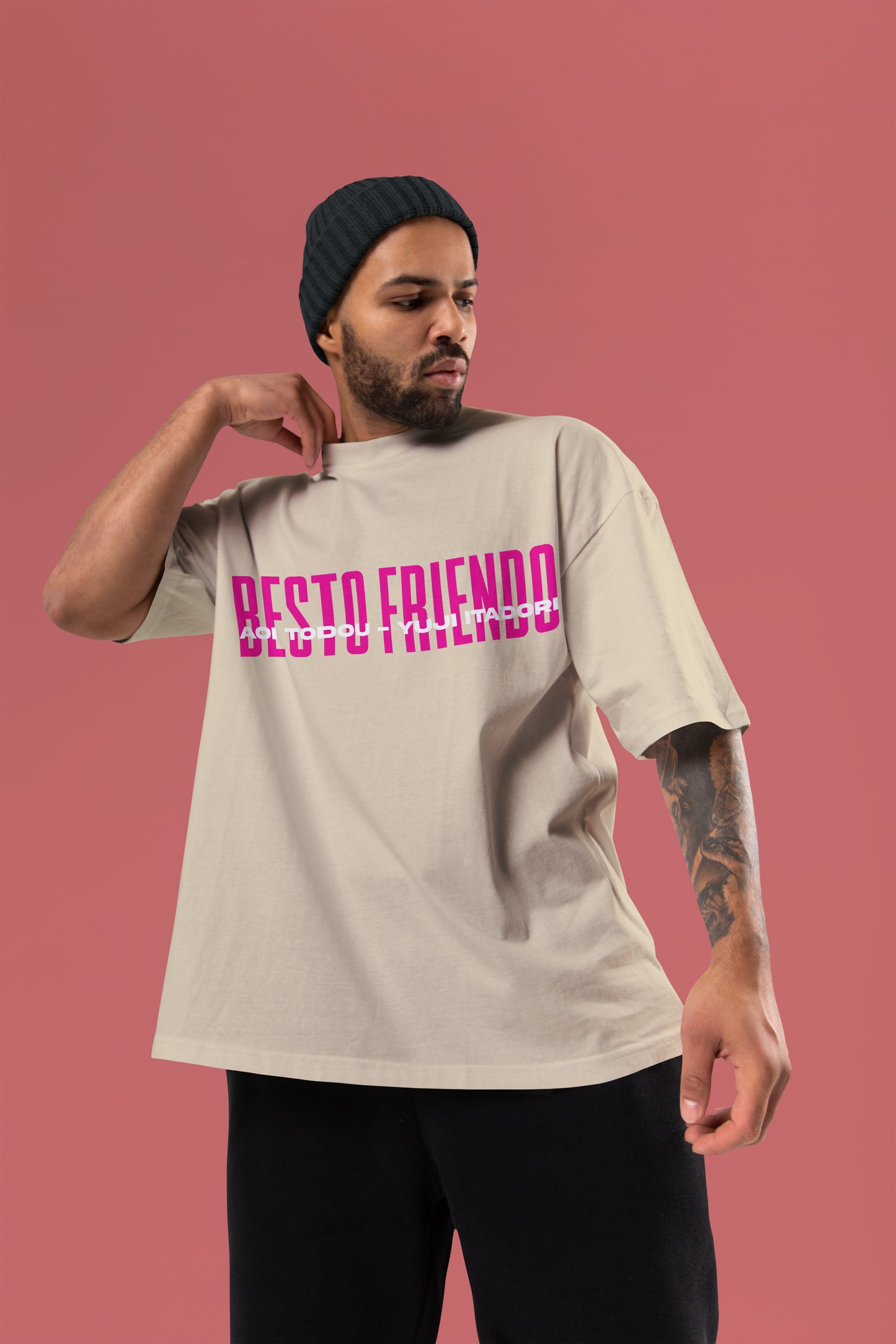 Besto Friendo - Itadori × Todo Oversized Tee | Jujutsu Kaisen Edition