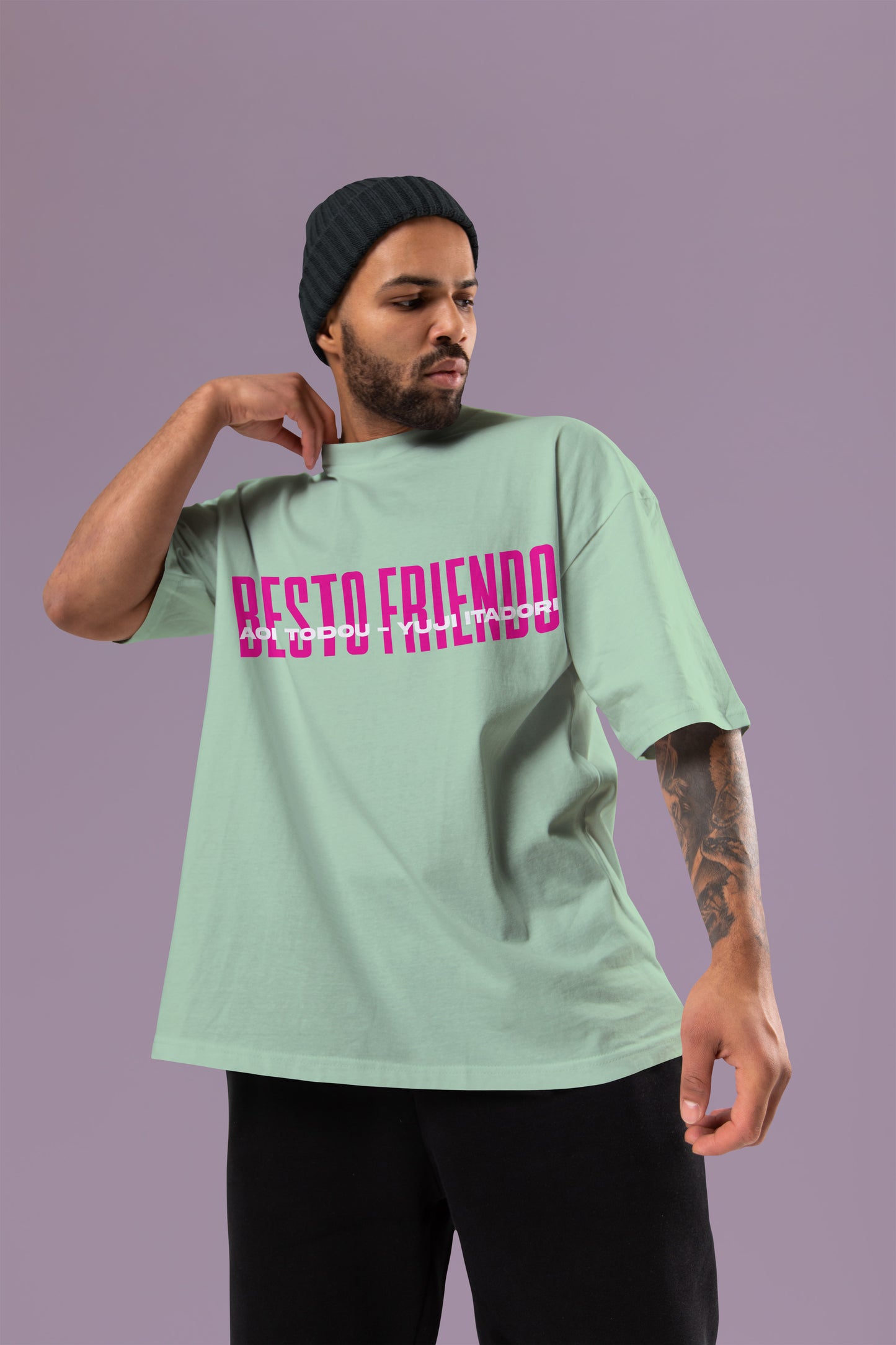 Besto Friendo - Itadori × Todo Oversized Tee | Jujutsu Kaisen Edition