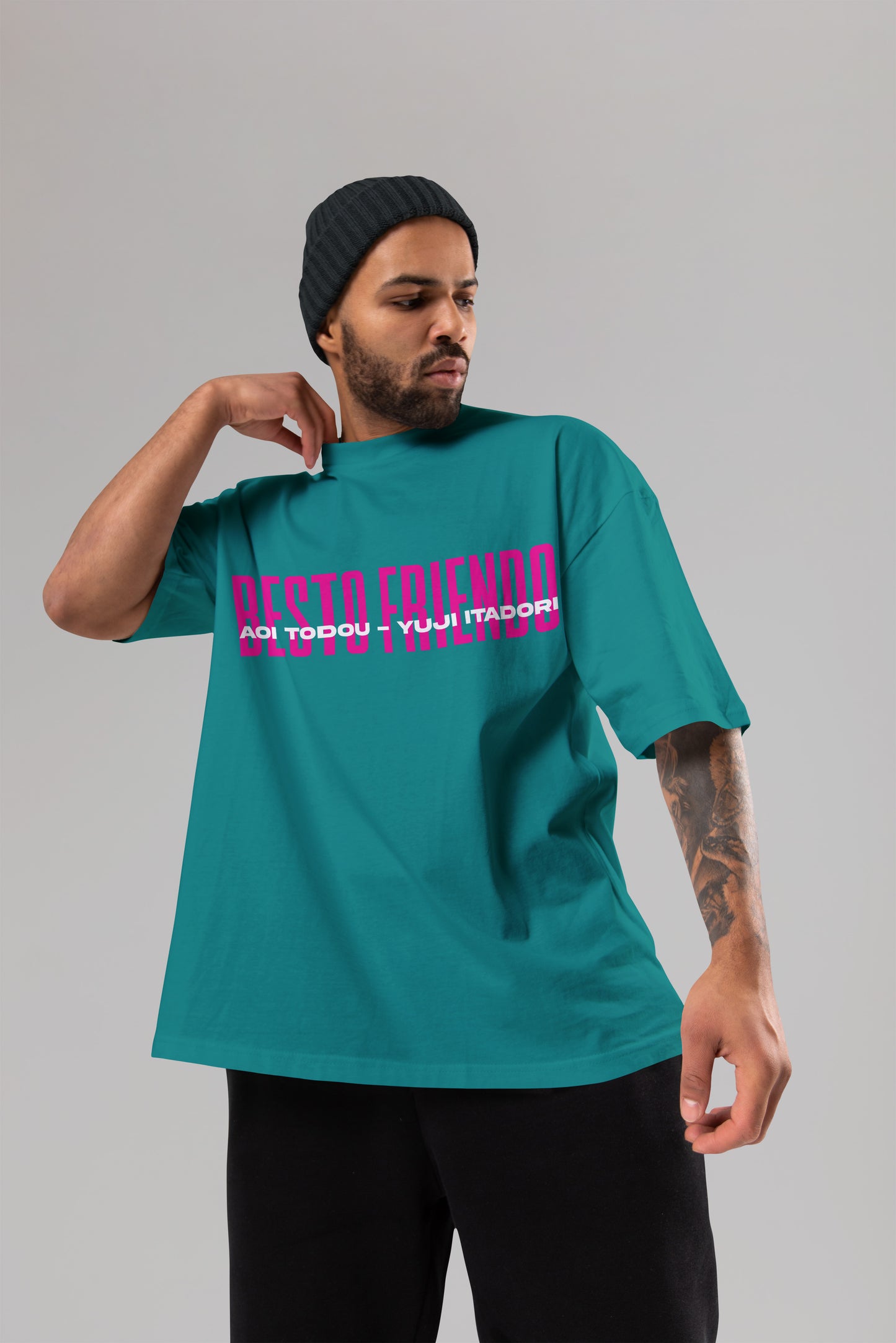 Besto Friendo - Itadori × Todo Oversized Tee | Jujutsu Kaisen Edition