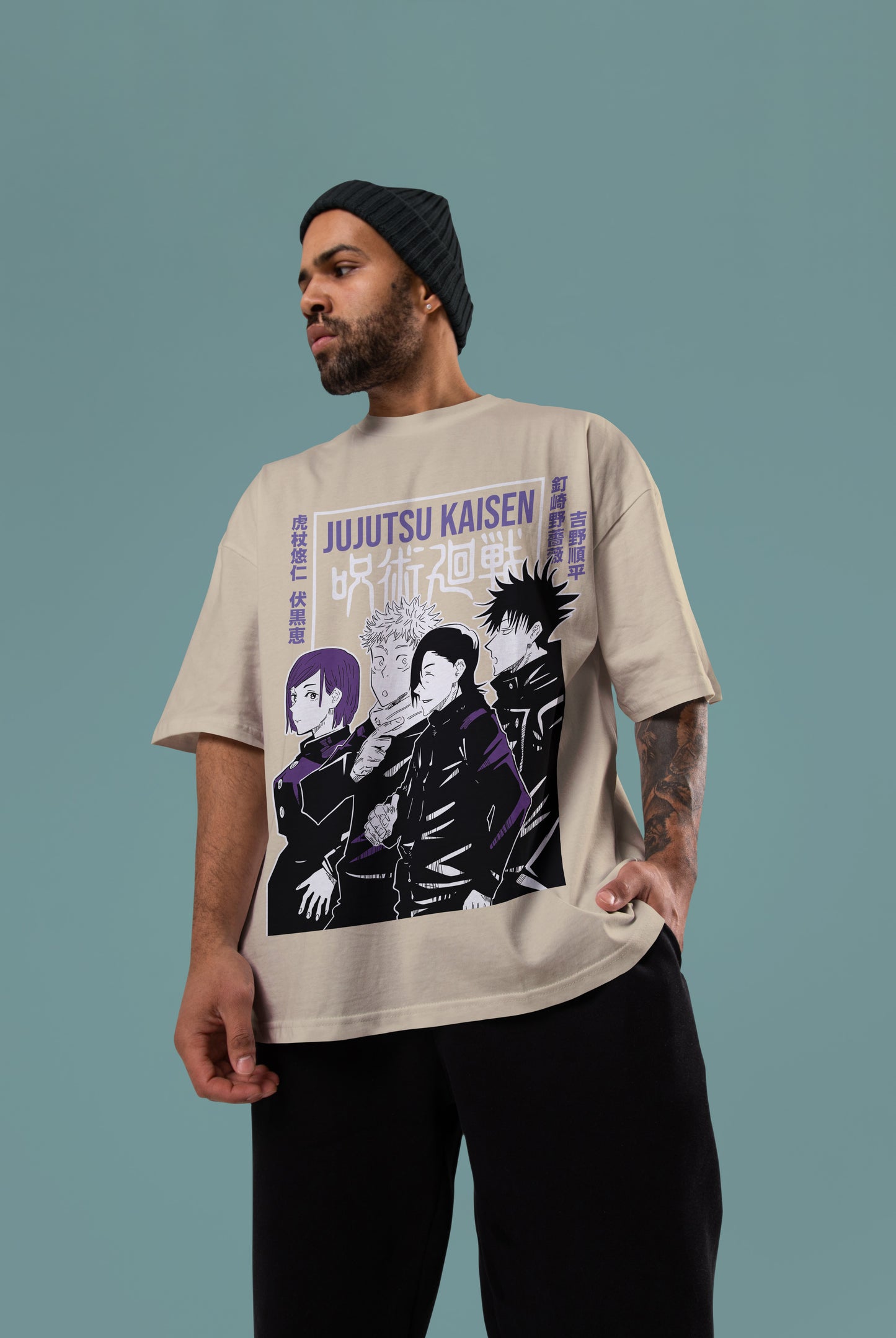 Jujutsu Kaisen Squad Oversized Tee | Jujutsu Kaisen Edition