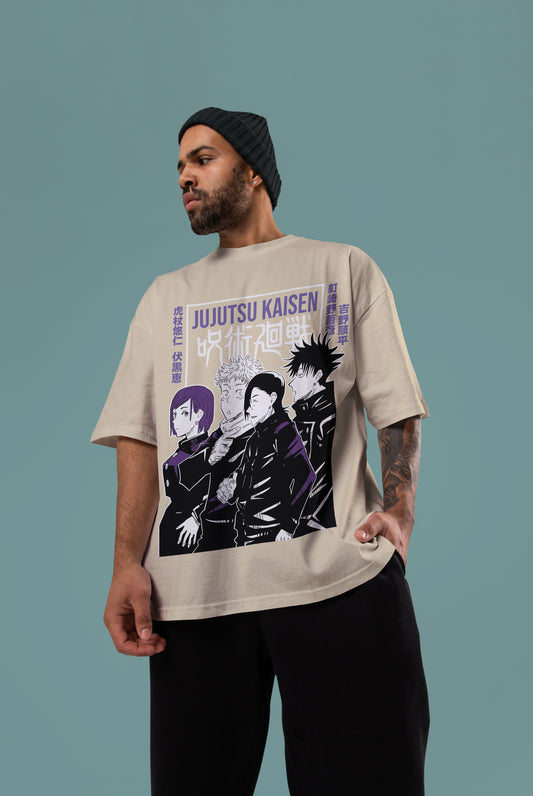 Jujutsu Kaisen Squad Oversized Tee | Jujutsu Kaisen Edition
