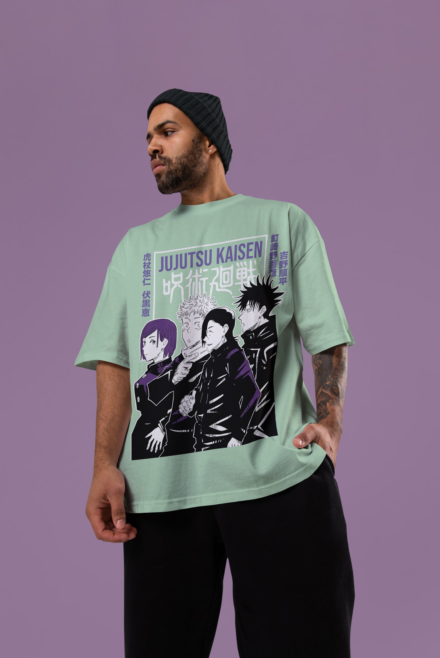 Jujutsu Kaisen Squad Oversized Tee | Jujutsu Kaisen Edition