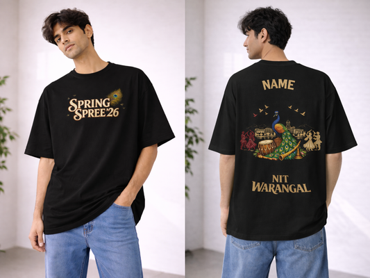 Peacock Parade – Spring Spree ’26 Signature Oversized Tee