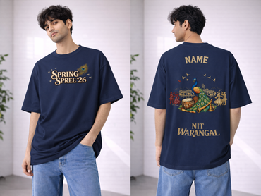 Peacock Parade – Spring Spree ’26 Signature Oversized Tee