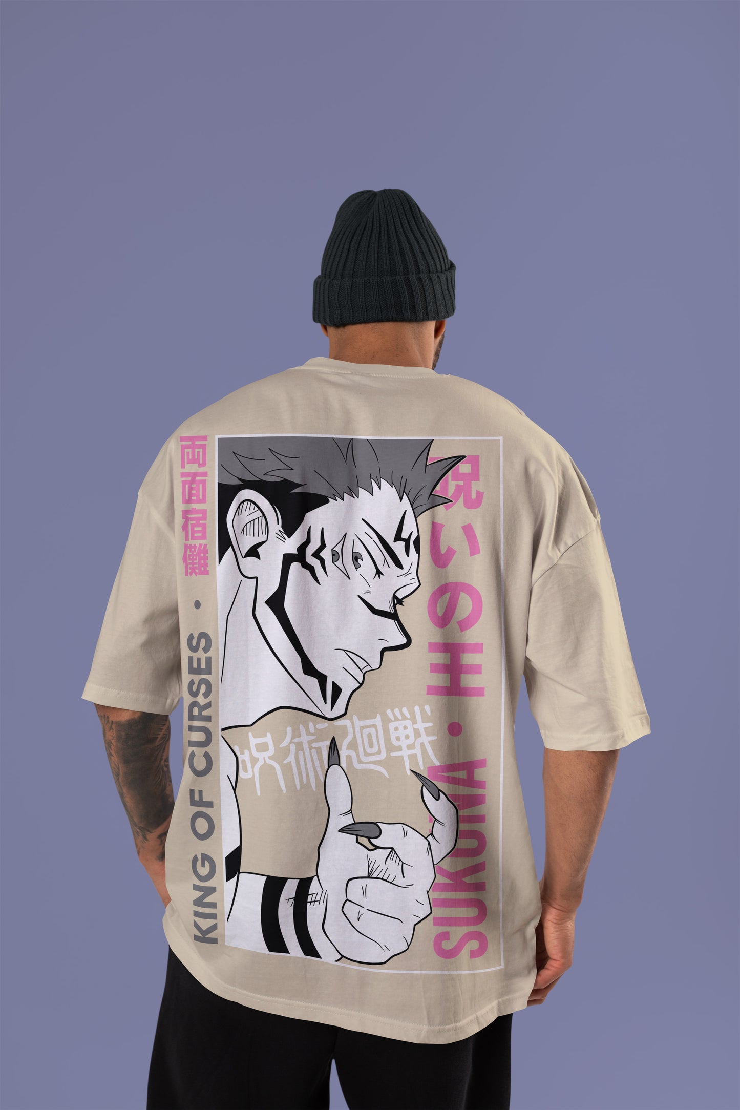 Ryoumen Sukuna Oversized Tee | Jujutsu Kaisen Edition