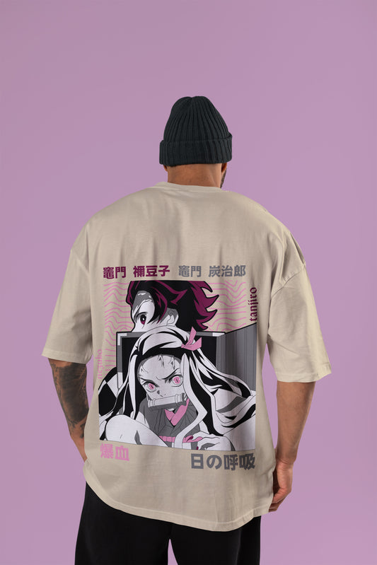 Demon Slayer - Tanjiro & Nezuko Oversized T-Shirt