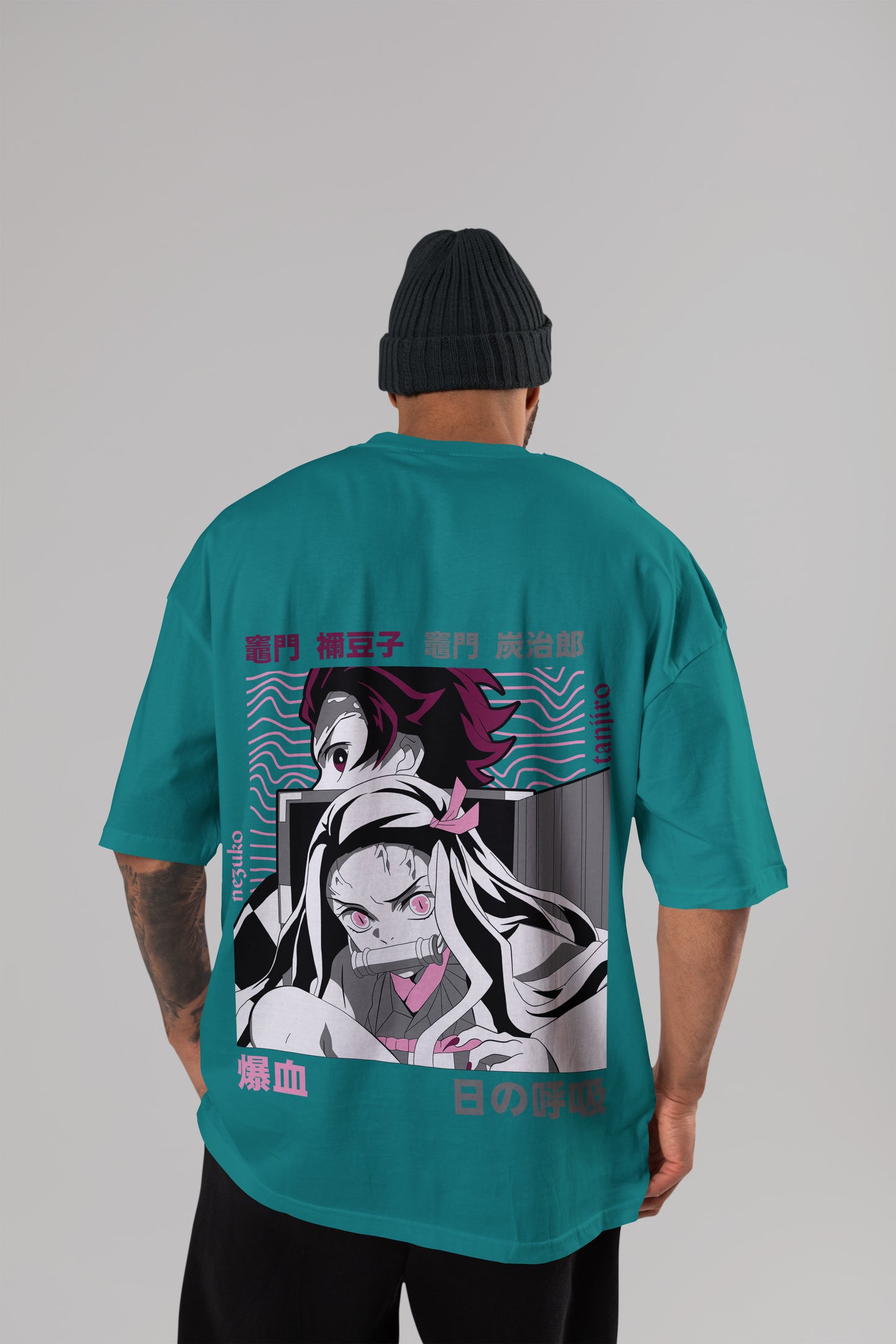 Demon Slayer - Tanjiro & Nezuko Oversized T-Shirt