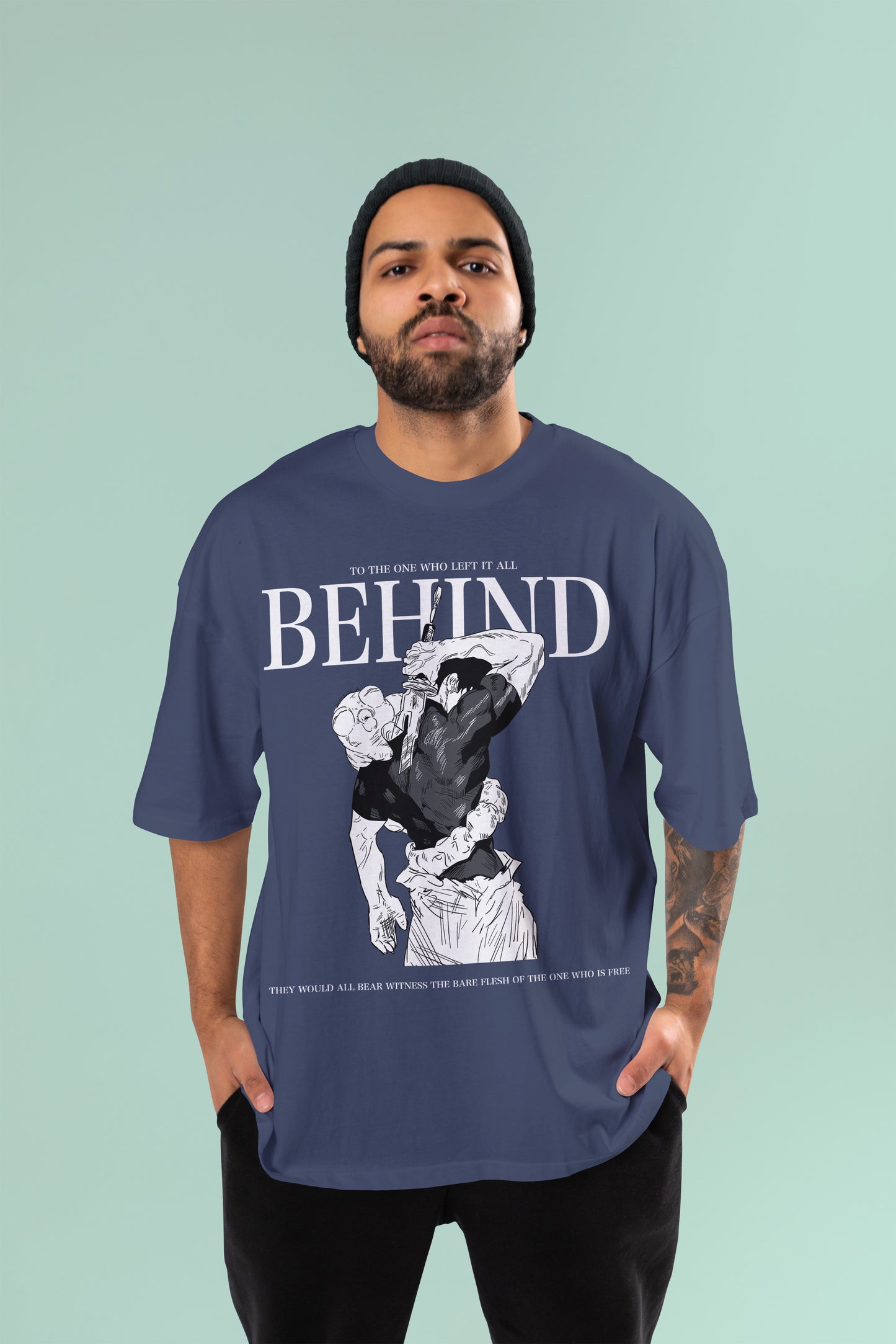 BEHIND – Toji Fushiguro Oversized Tee | Jujutsu Kaisen Edition
