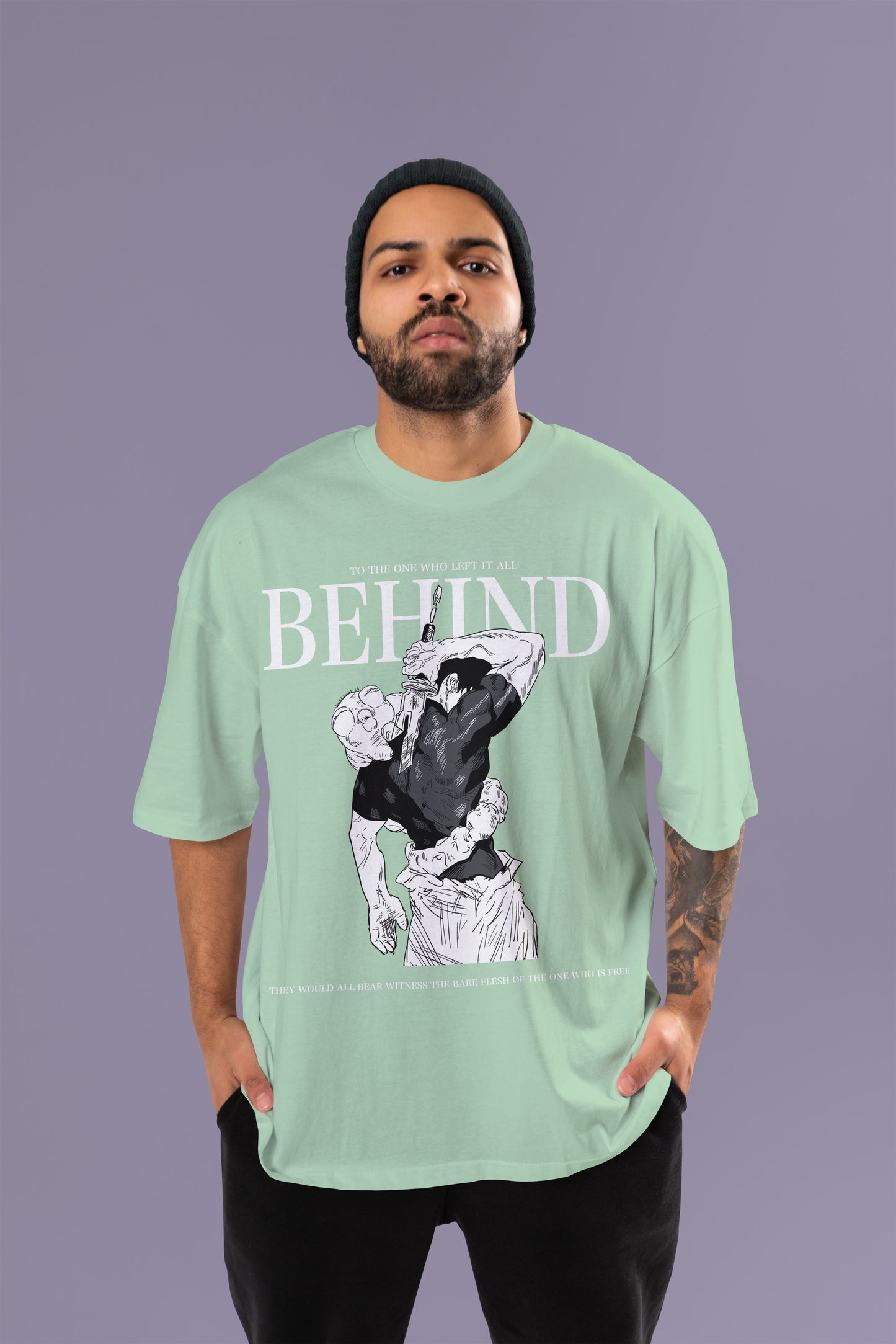 BEHIND – Toji Fushiguro Oversized Tee | Jujutsu Kaisen Edition