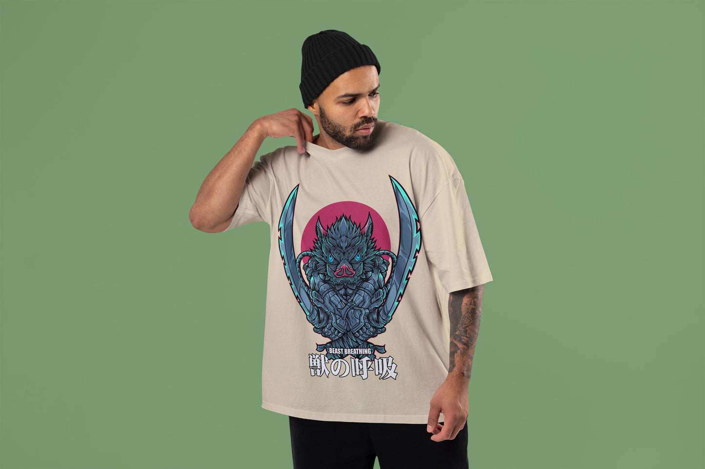 Demon Slayer - Inosuke Beast Breathing Oversized T-Shirt