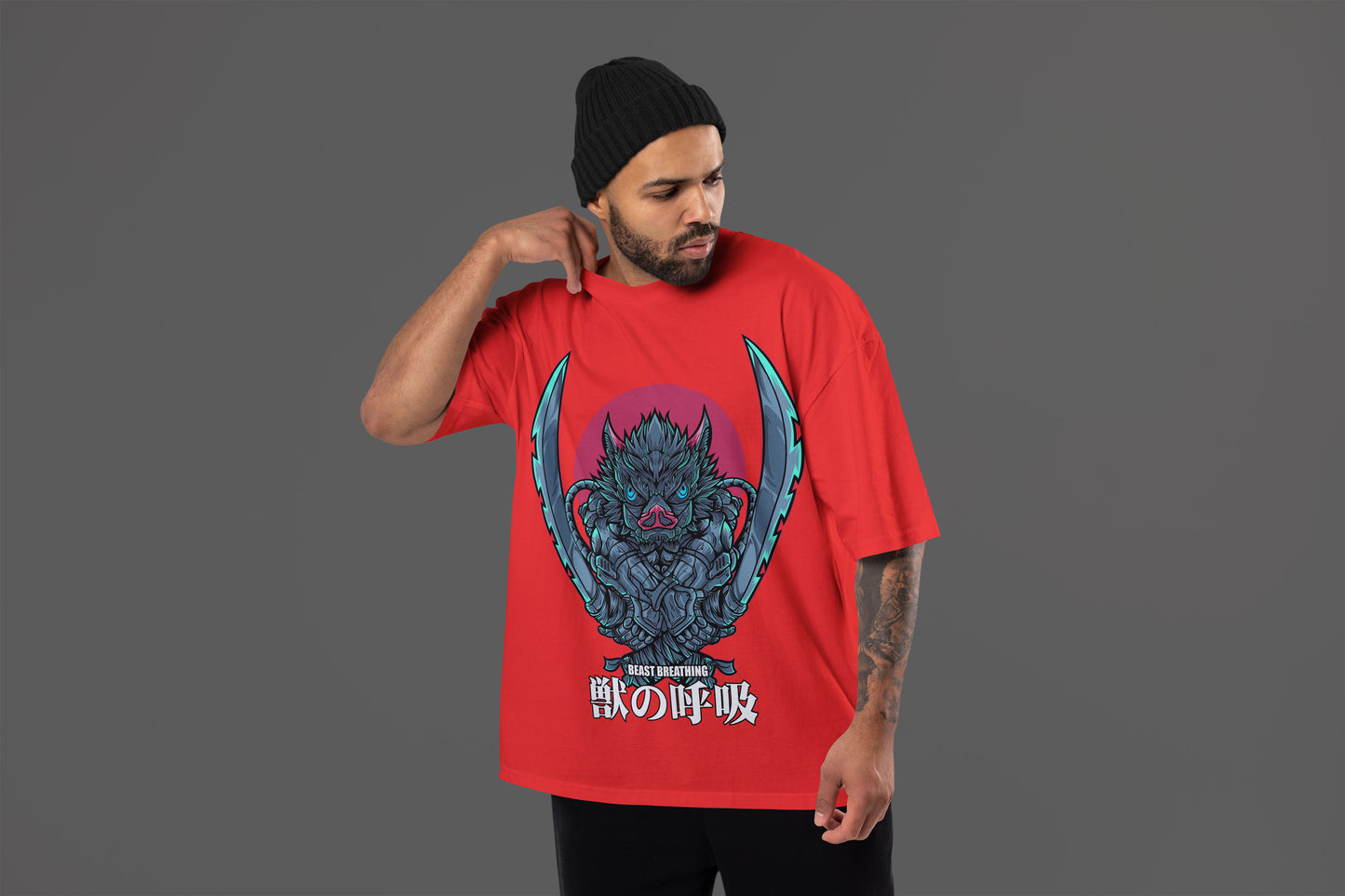 Demon Slayer - Inosuke Beast Breathing Oversized T-Shirt
