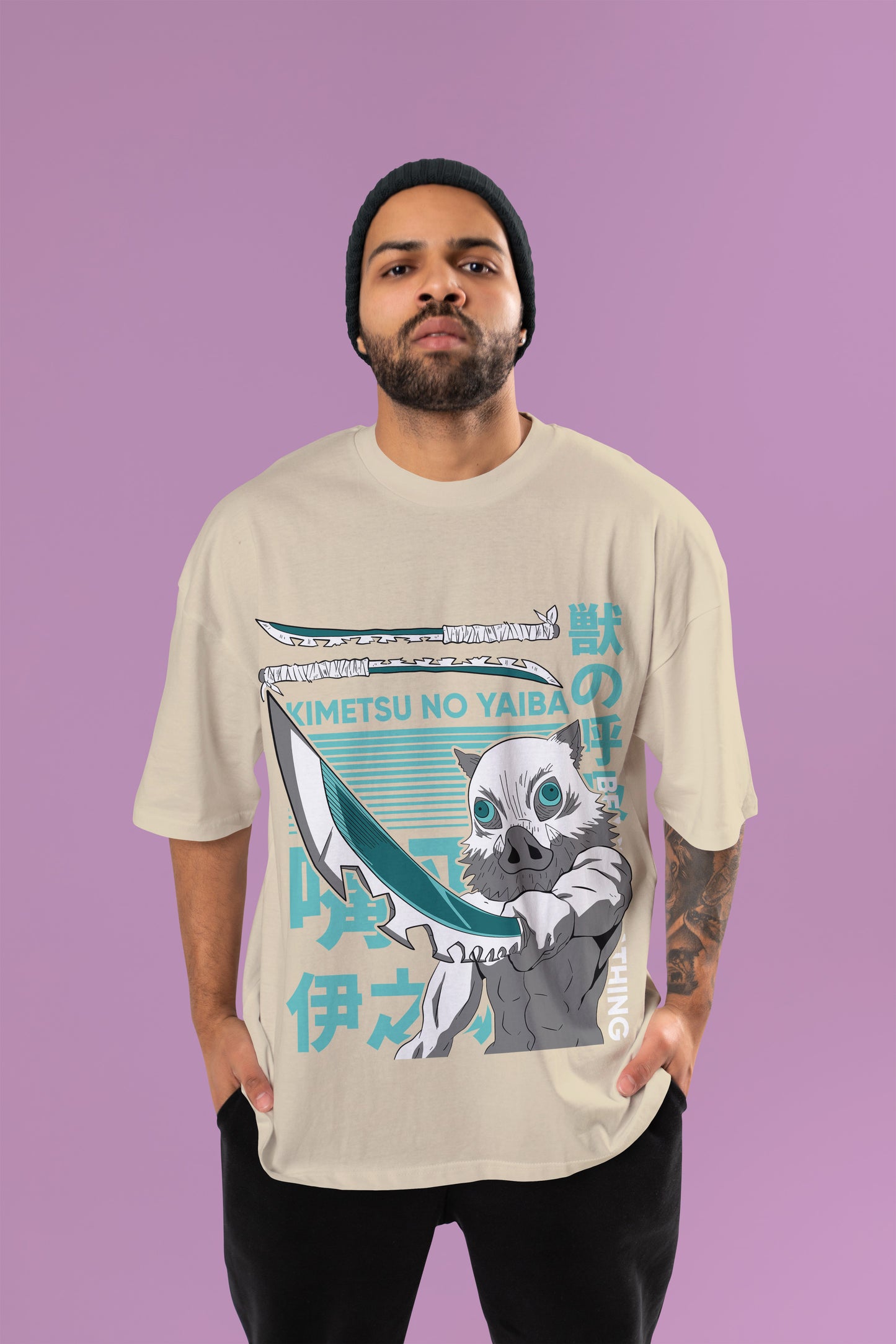 Demon Slayer - Inosuke’s Boar Head Oversized T-Shirt