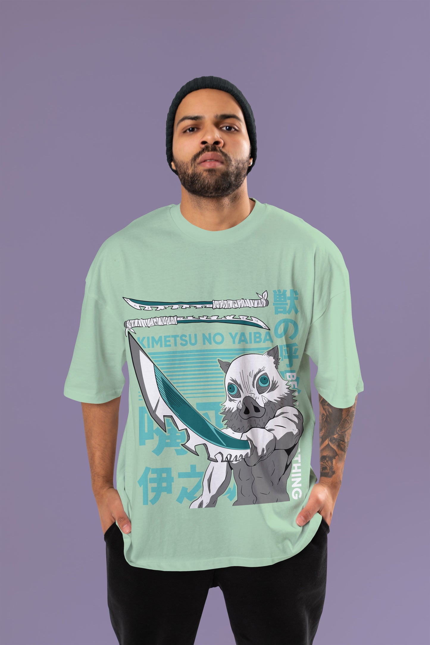 Demon Slayer - Inosuke’s Boar Head Oversized T-Shirt