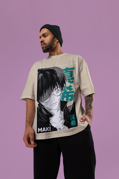 Maki Zenin Oversized Tee | Jujutsu Kaisen Edition