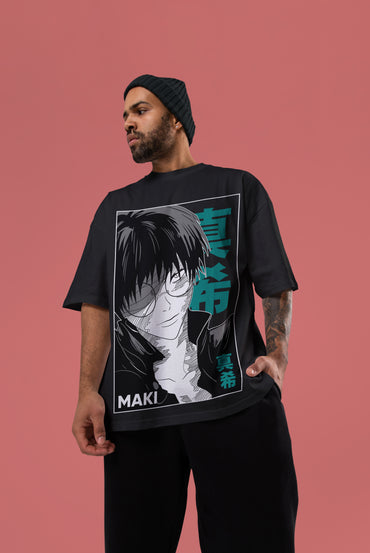 Maki Zenin Oversized Tee | Jujutsu Kaisen Edition