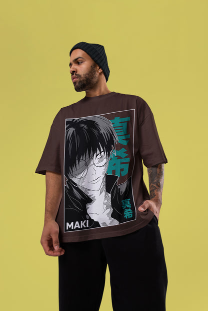 Maki Zenin Oversized Tee | Jujutsu Kaisen Edition