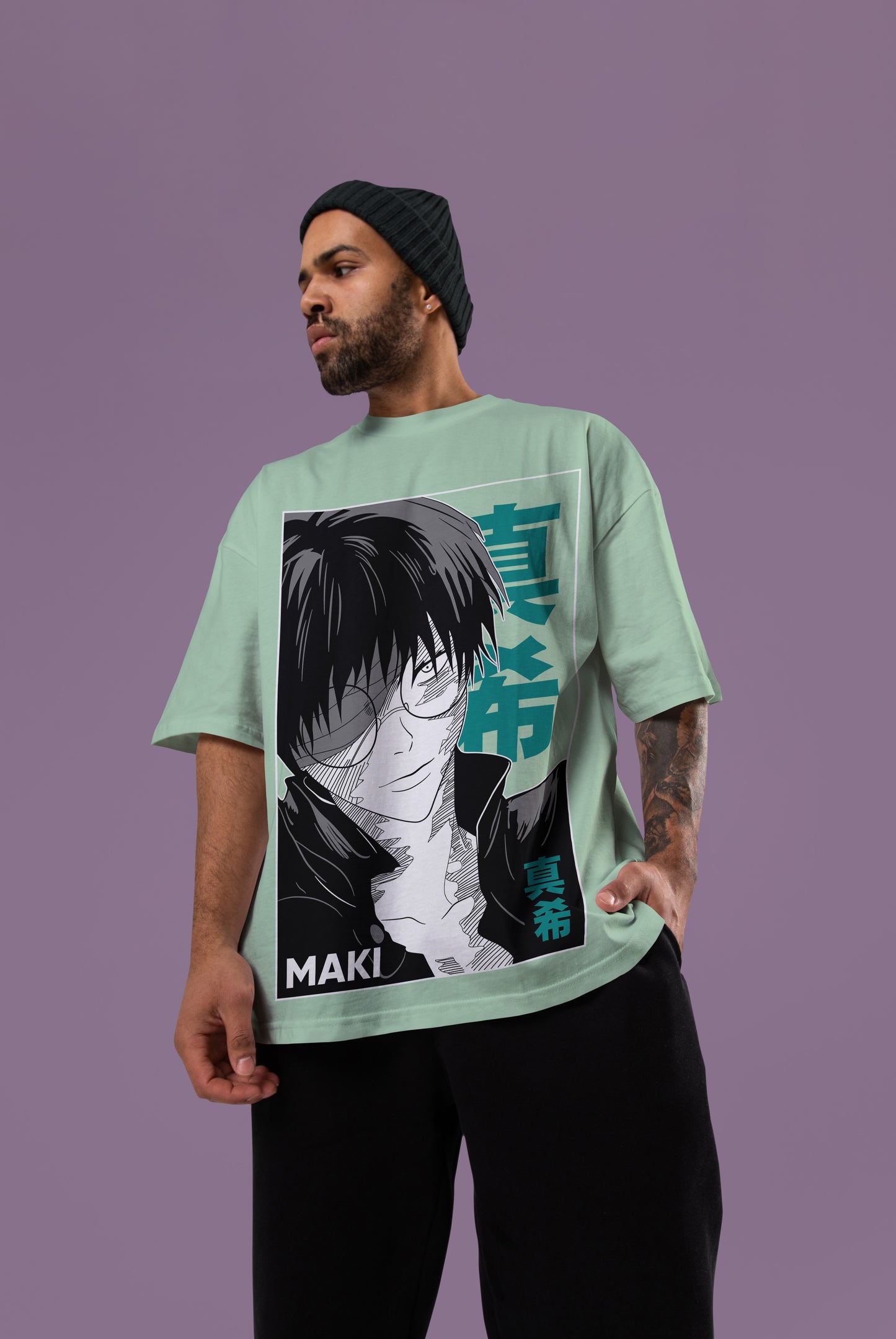 Maki Zenin Oversized Tee | Jujutsu Kaisen Edition
