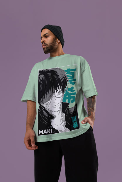 Maki Zenin Oversized Tee | Jujutsu Kaisen Edition