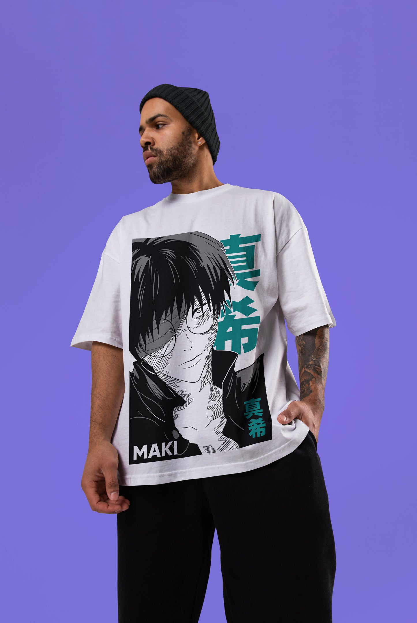 Maki Zenin Oversized Tee | Jujutsu Kaisen Edition