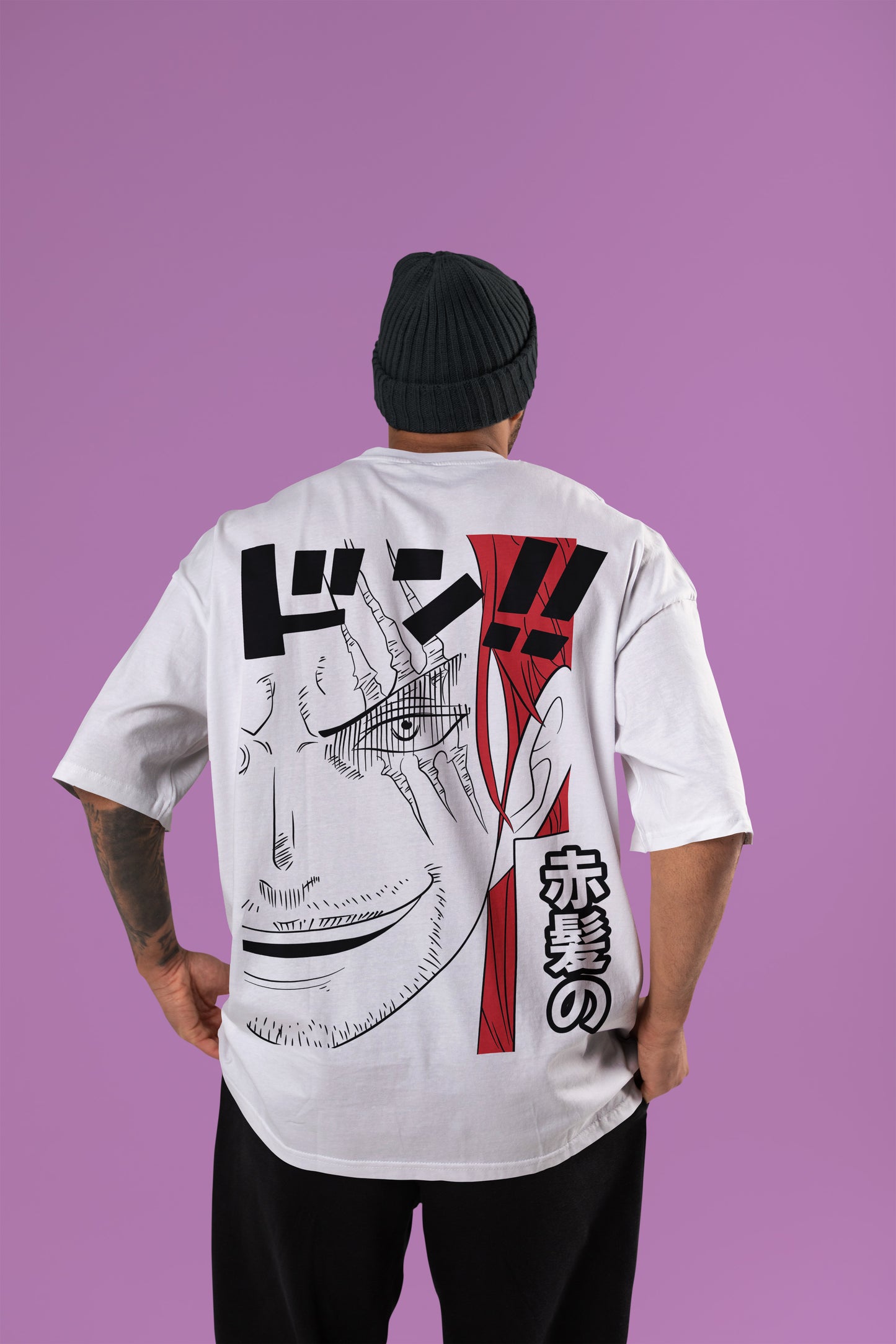 One Piece - Red-Haired Shanks Oversized Tee