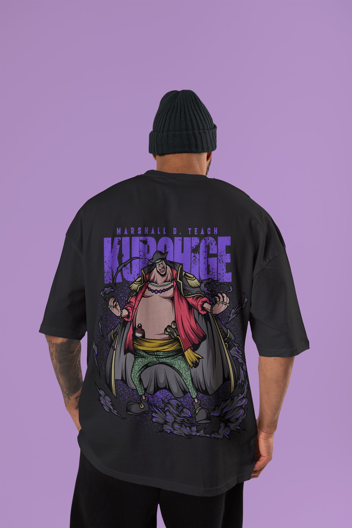 One Piece - Marshall D. Teach (Blackbeard) Oversized Tee