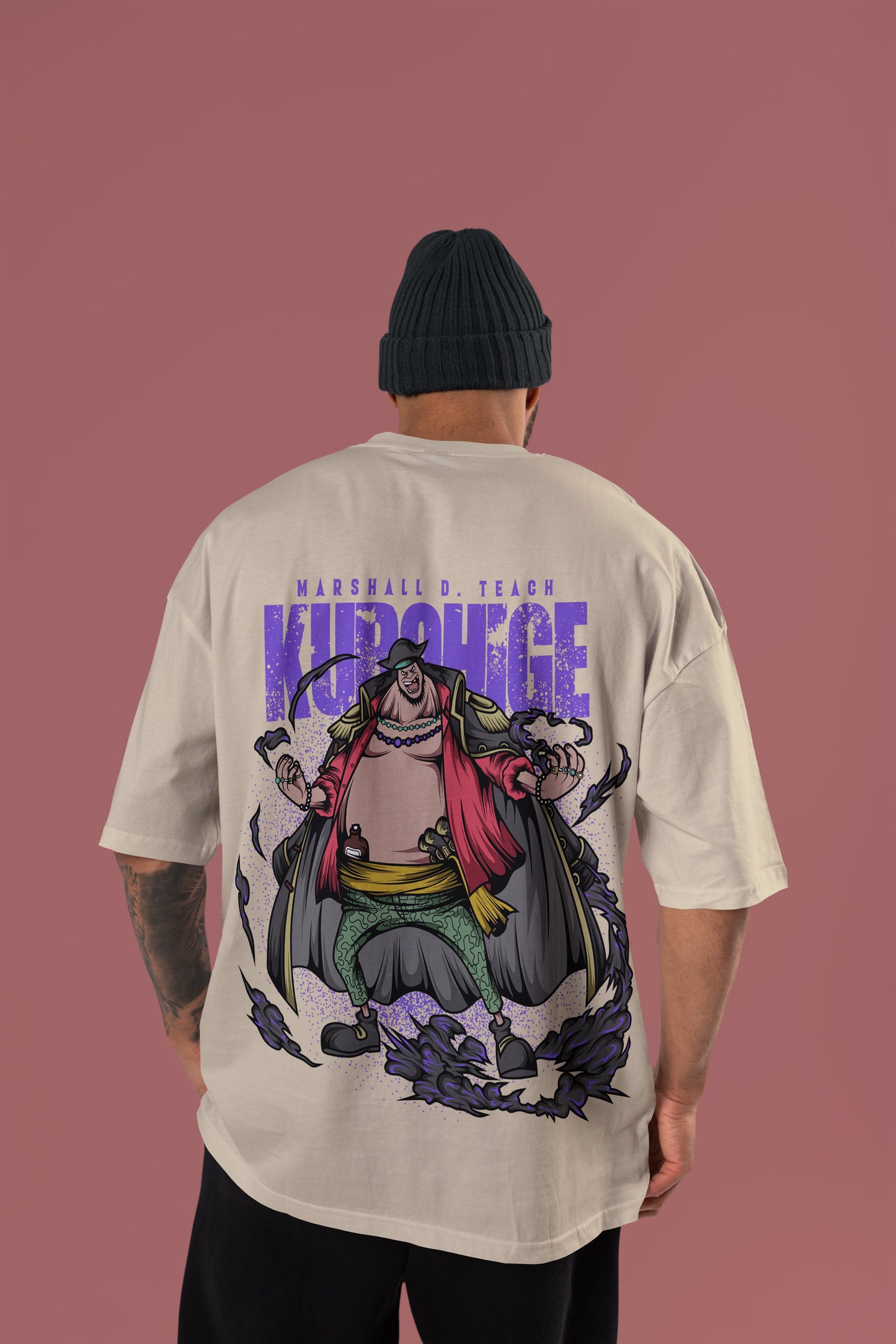 One Piece - Marshall D. Teach (Blackbeard) Oversized Tee