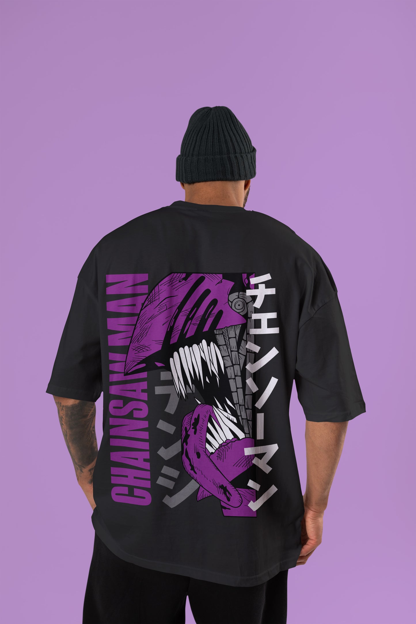 Chainsaw Man - Purple Rage Chainsaw Man Oversized Tee