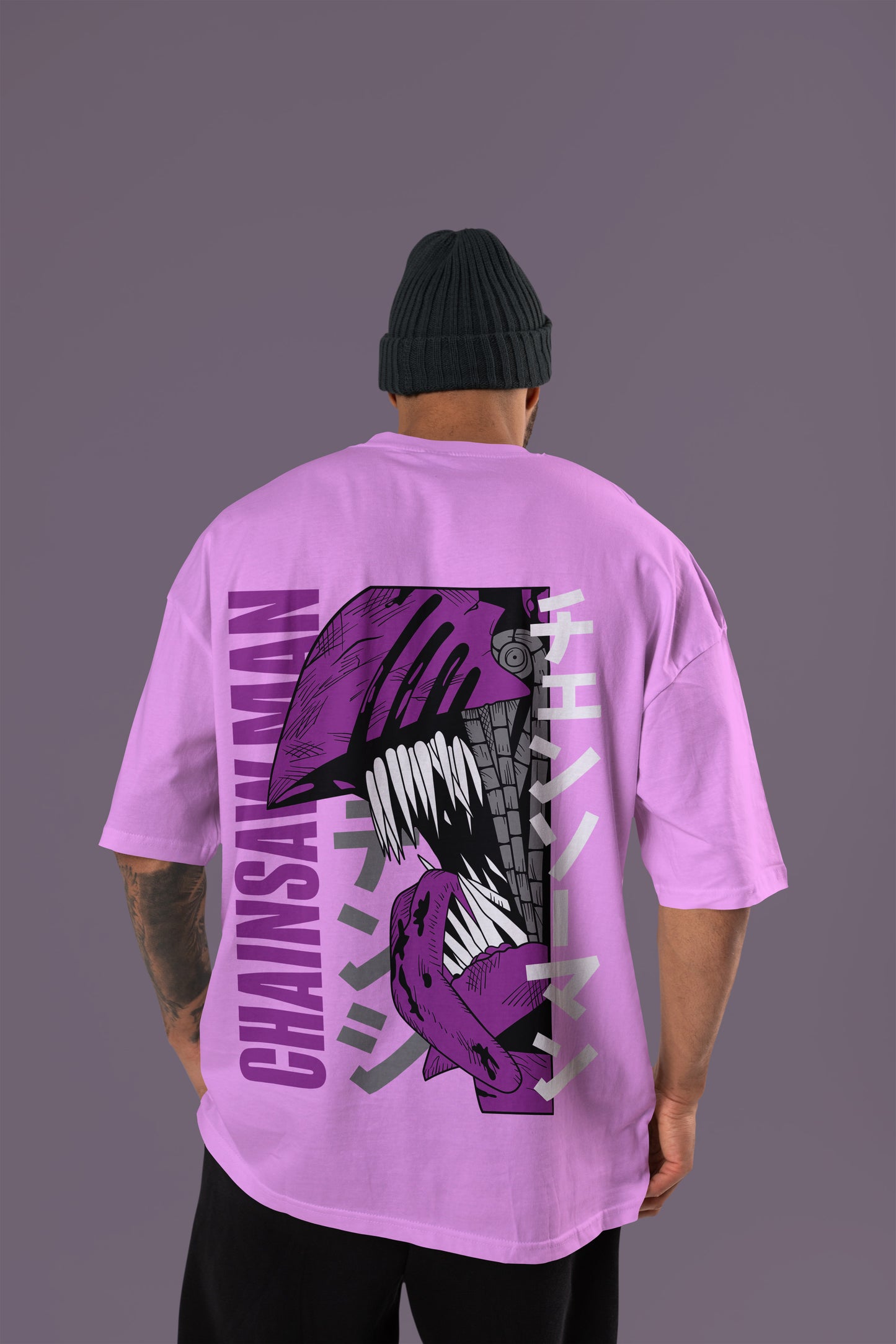 Chainsaw Man - Purple Rage Chainsaw Man Oversized Tee
