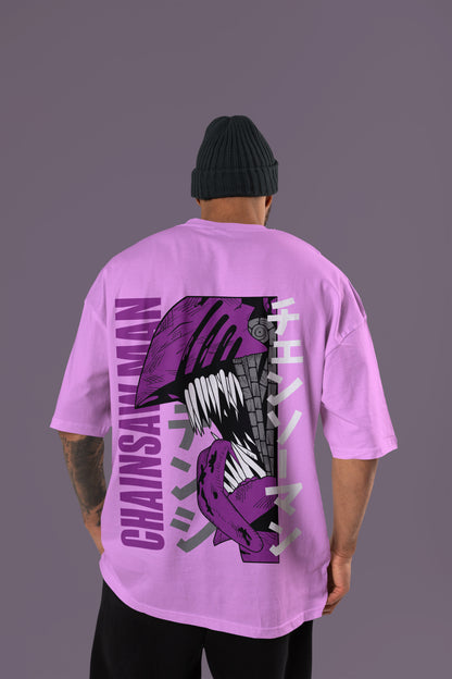 Chainsaw Man - Purple Rage Chainsaw Man Oversized Tee