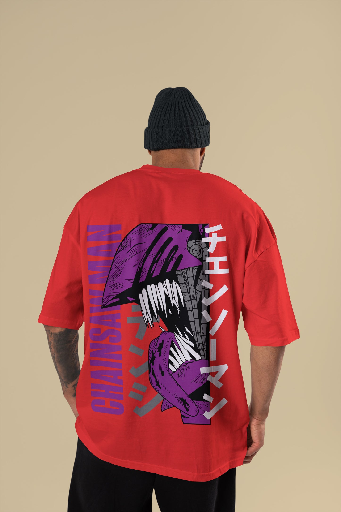 Chainsaw Man - Purple Rage Chainsaw Man Oversized Tee