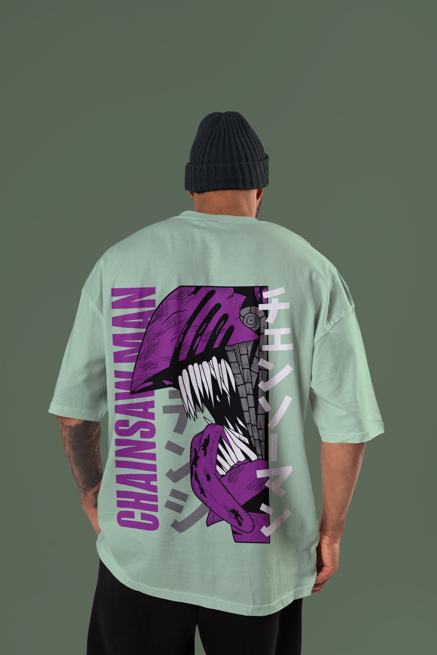 Chainsaw Man - Purple Rage Chainsaw Man Oversized Tee