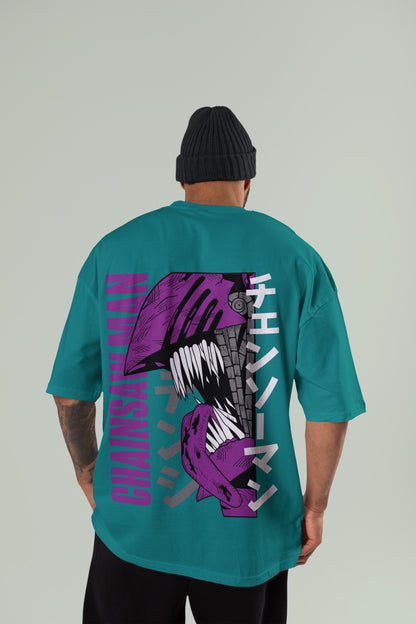 Chainsaw Man - Purple Rage Chainsaw Man Oversized Tee