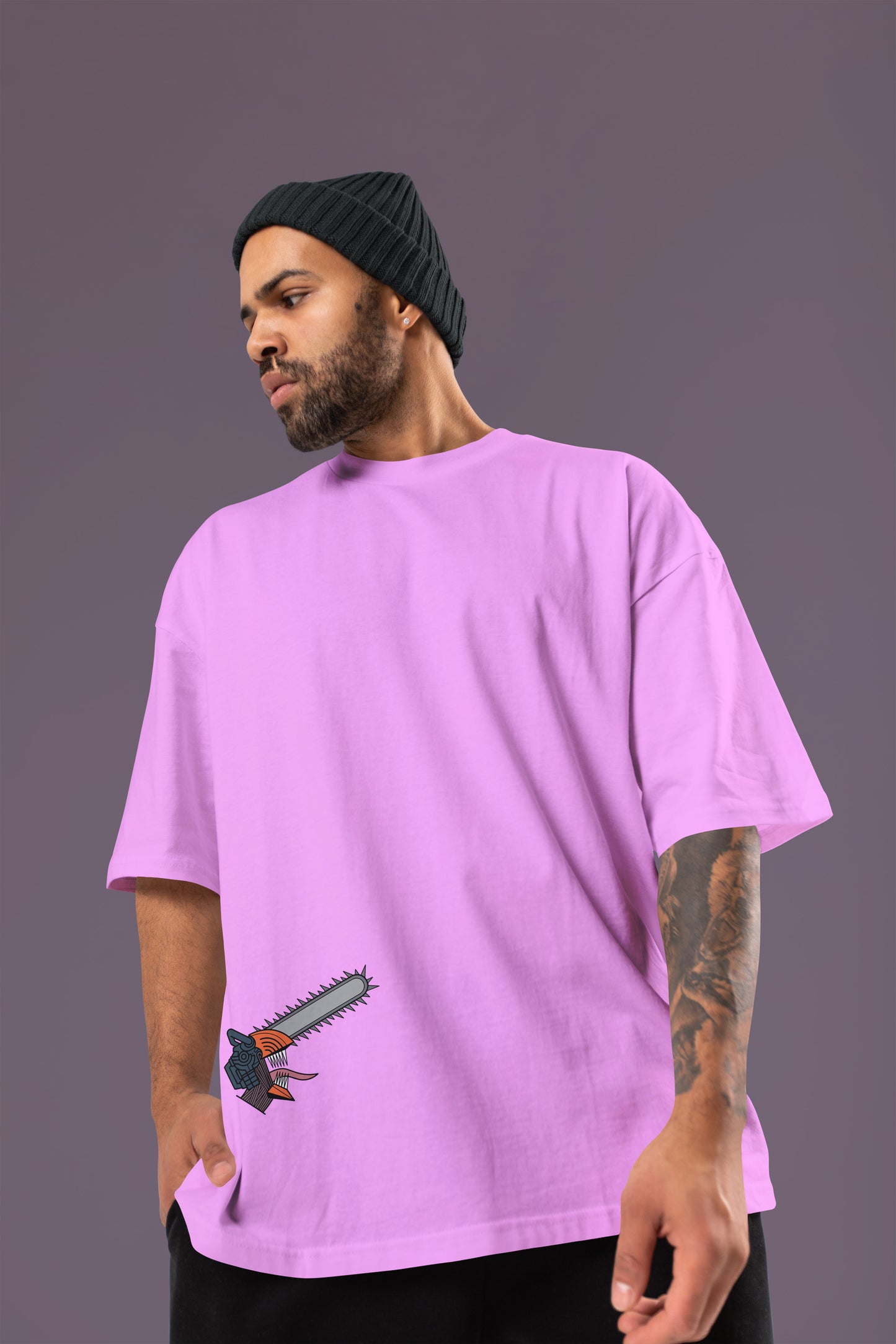 Chainsaw Man - Purple Rage Chainsaw Man Oversized Tee