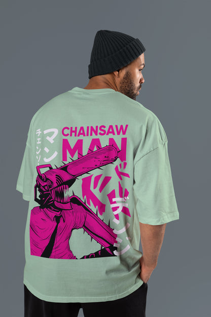 Chainsaw Man - Neon Carnage Oversized Tee