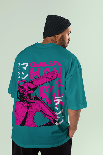 Chainsaw Man - Neon Carnage Oversized Tee