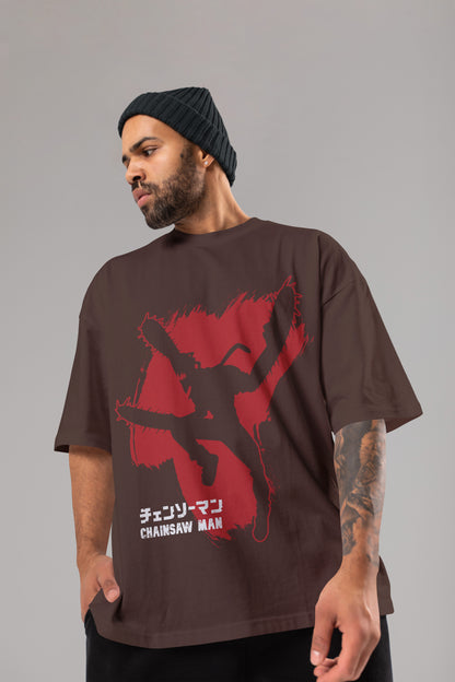 Chainsaw Man - Devil Hunter Unleashed - Chainsaw Fury Oversized Tee