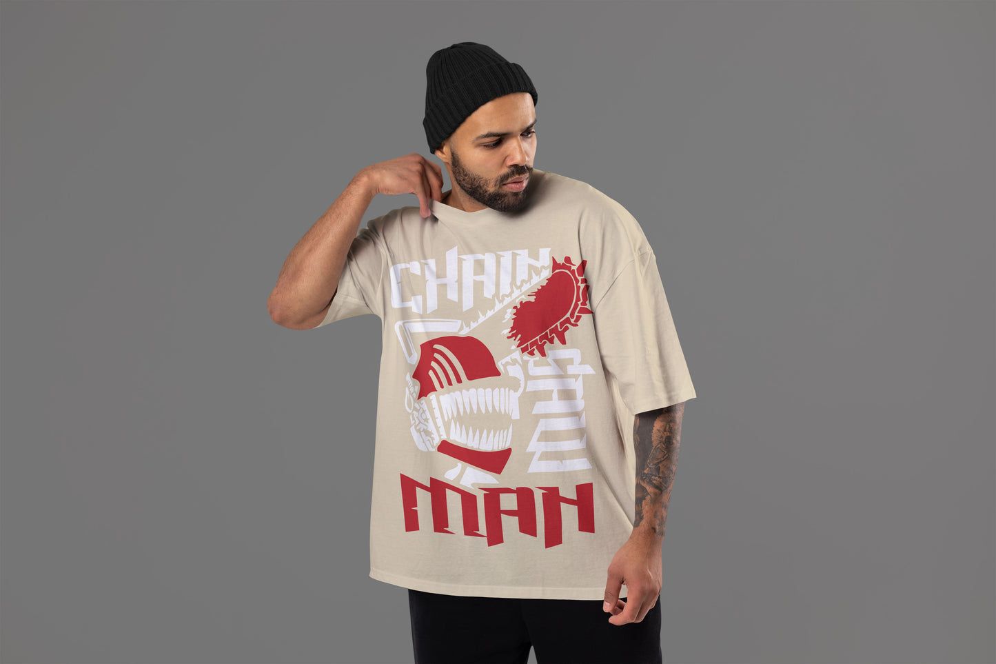 Chainsaw Man - The Chainsaw Scream Oversized Tee