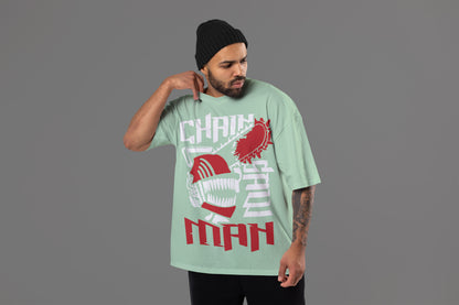 Chainsaw Man - The Chainsaw Scream Oversized Tee
