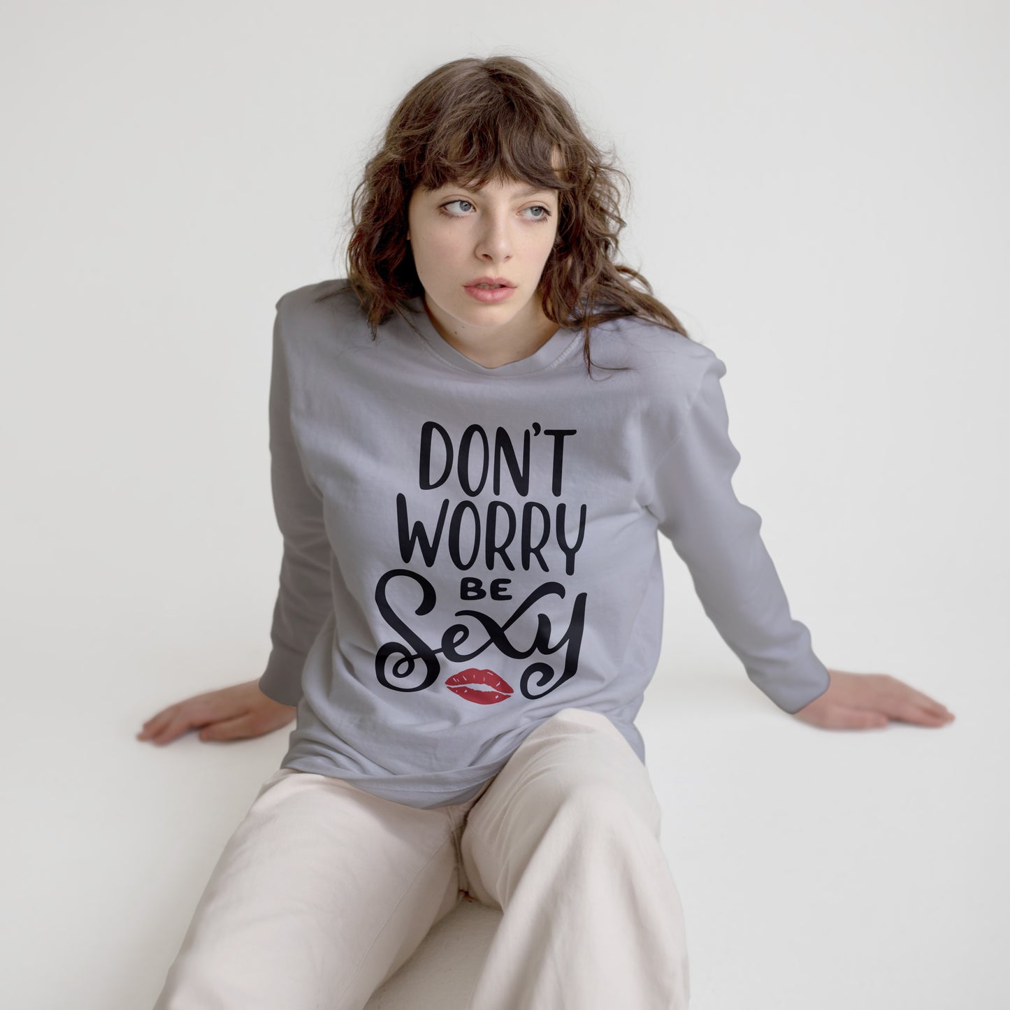 Don’t Worry, Be Sexy – Women’s Premium Sweatshirt