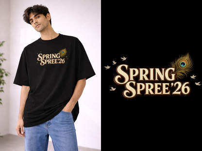 Peacock Parade – Spring Spree ’26 Signature Oversized Tee