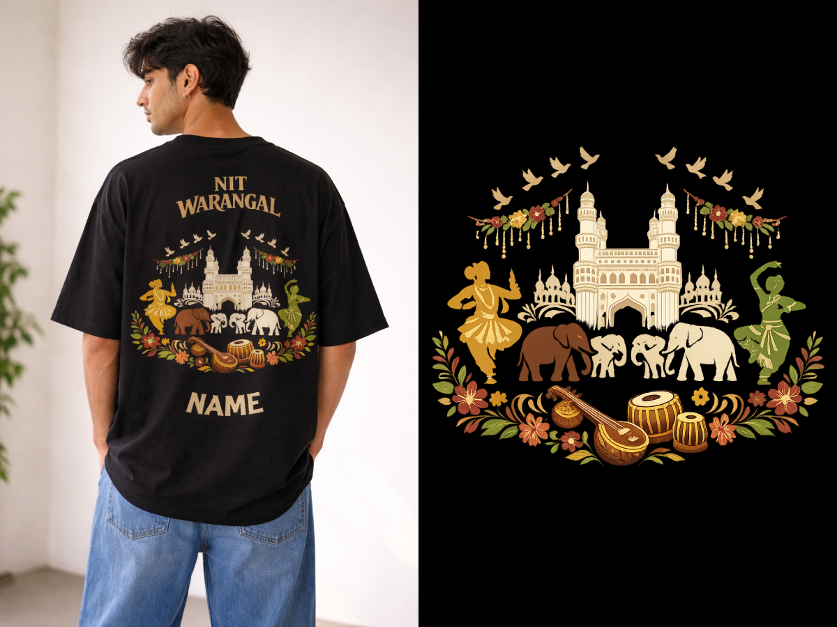 Spring Spree Royal Drip Oversized Tee