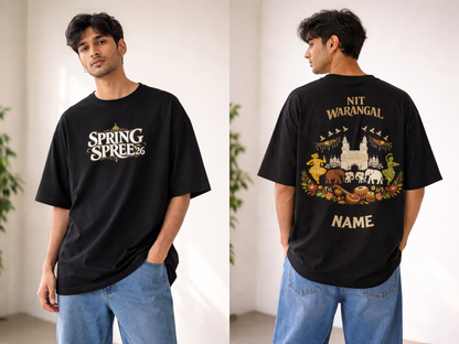 Spring Spree Royal Drip Oversized Tee