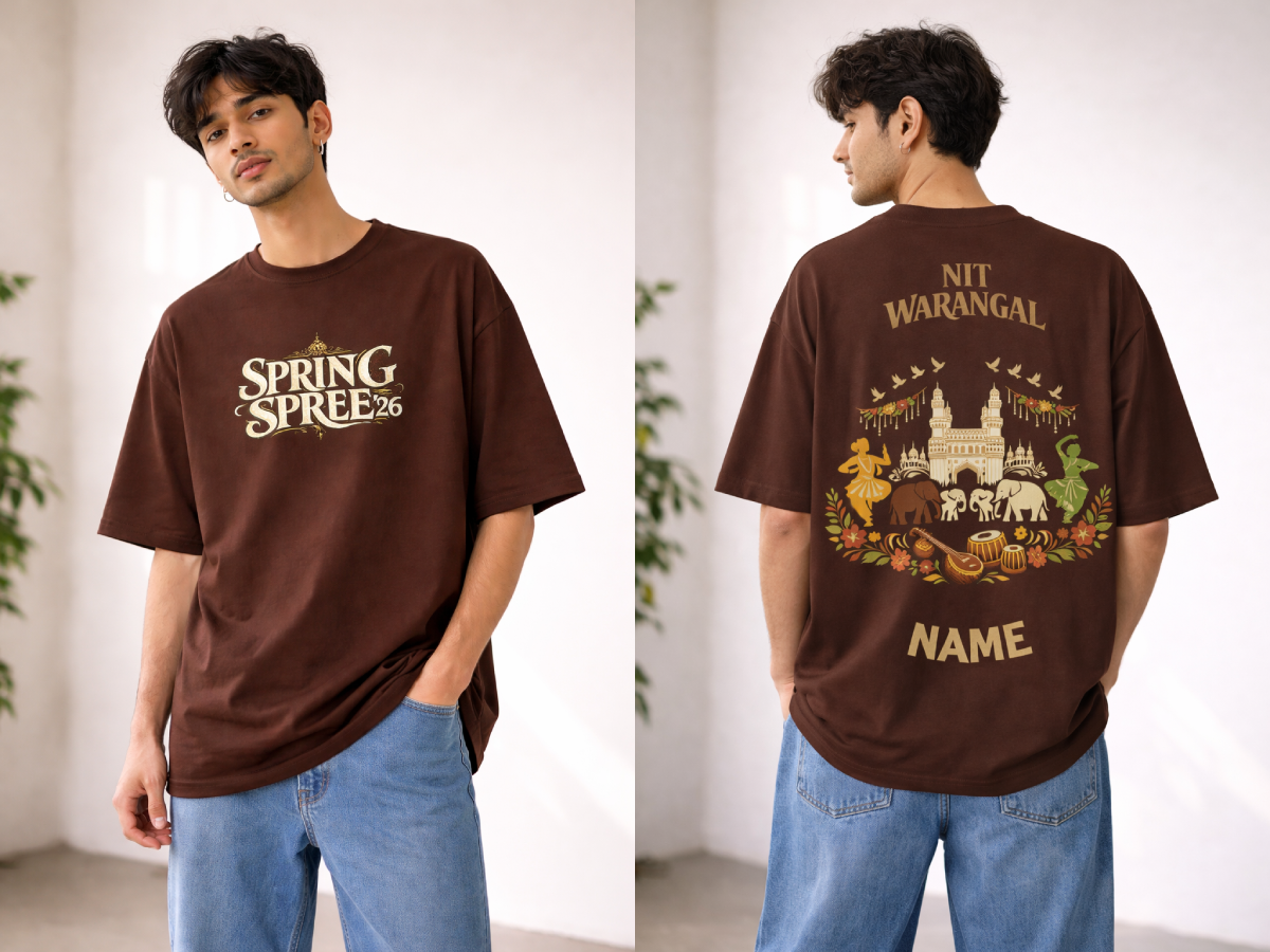 Spring Spree Royal Drip Oversized Tee