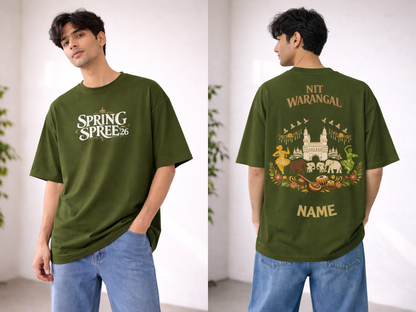 Spring Spree Royal Drip Oversized Tee